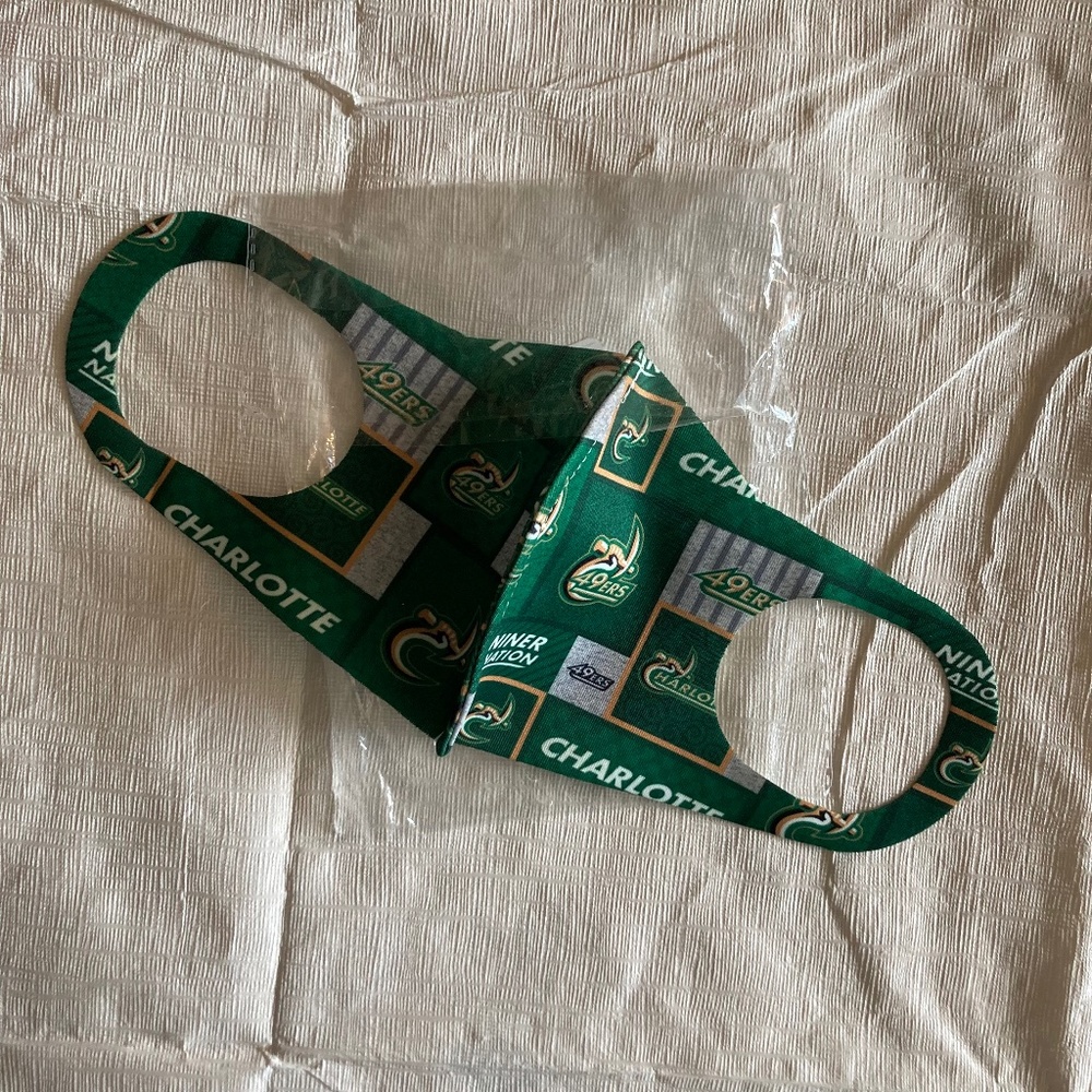 University of Charlotte Forty Niners Face Mask
